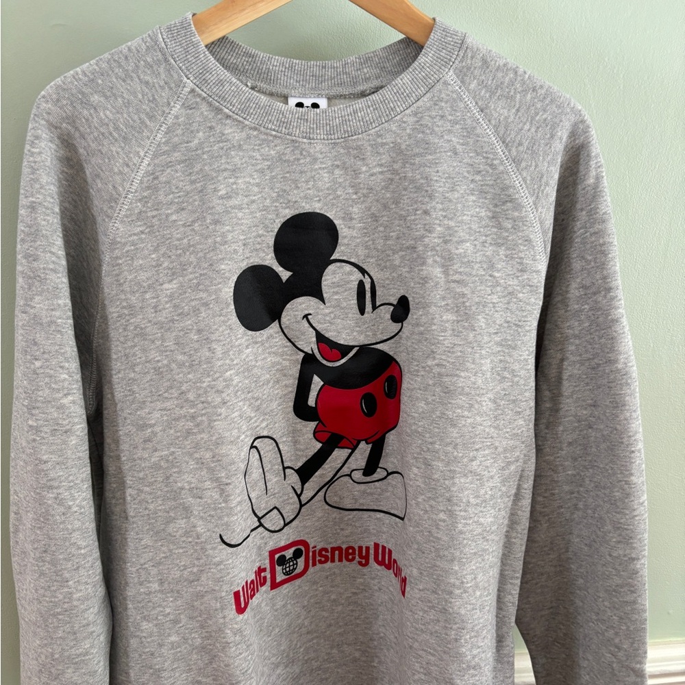 Disney Gray Mickey Mouse Adult Sweatshirt